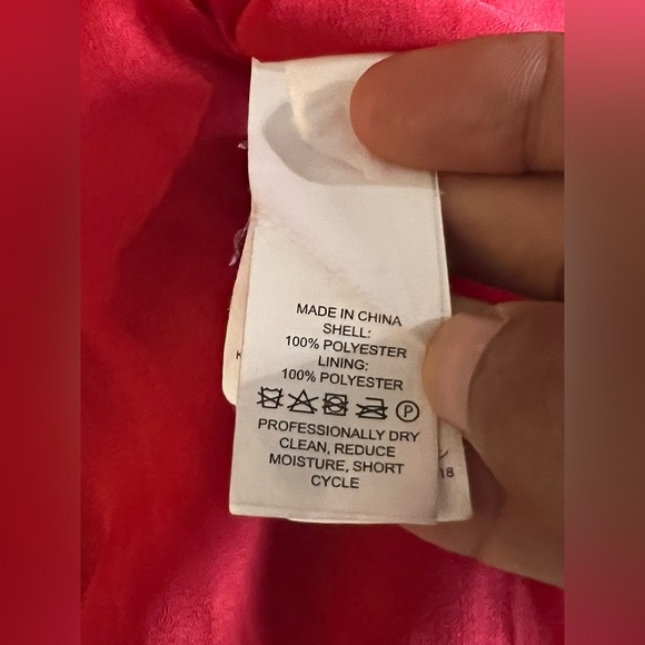 kate spade new york, Geo Border Pleated Dress, Red Strapless size 4 - Picture 8 of 8